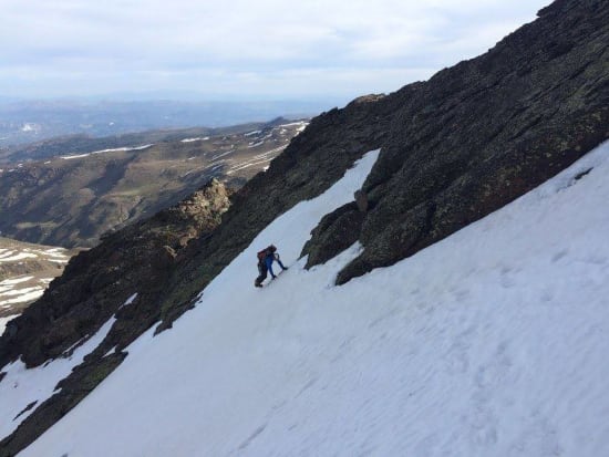 Ascending to the ridge