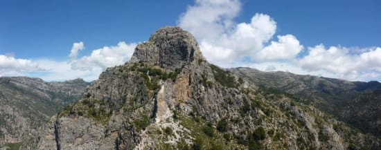 Looking north to Almendrón with Navachica to the right