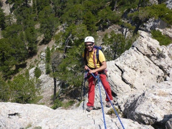 Felipe on the final abseil