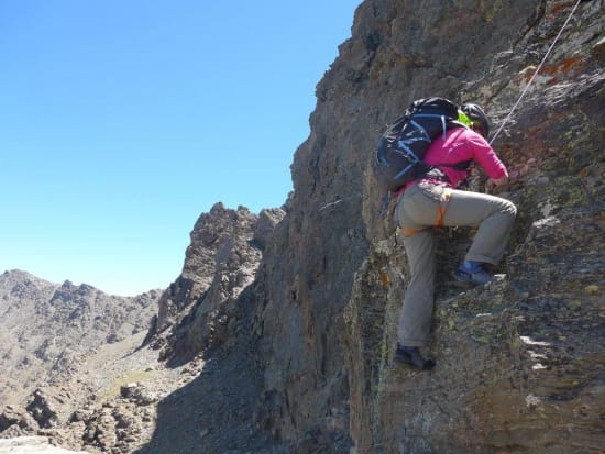 Kiersten starts the Espolón de Alcazaba