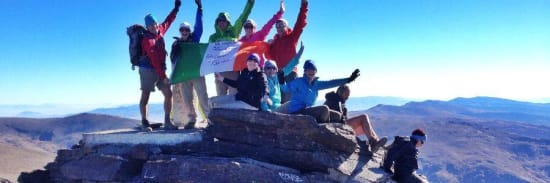 On the summit of Mulhacen, Sierra Nevada