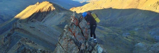 Scrambling on the Raspones ridges