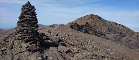 Summit of Cerro de los Machos looking towards Veleta