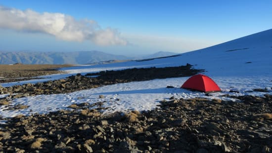 Camp at 3250m, south of Mulhacén