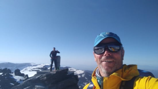 Dexter and Richard on the summit