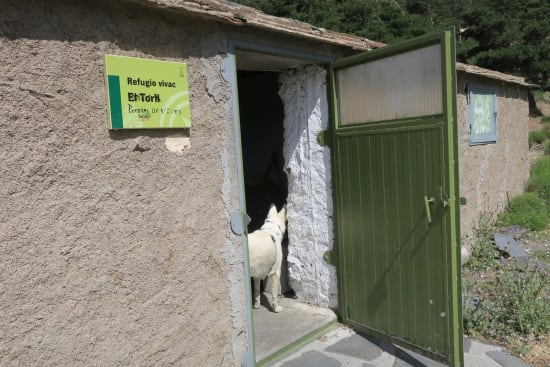 Day 2 - entrance to Refugio Vivac el Toril