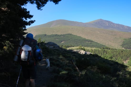 Day 3 - first view of the Sierra Nevada west of Puerta de la Ragua