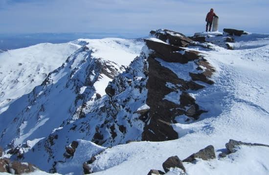 Climbing Mulhacen in the Sierra Nevada Climbing Mulhacen in the Sierra Nevada