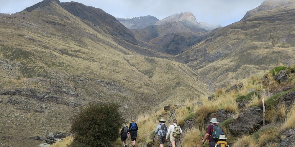 Walking high above the Rio Poqueira