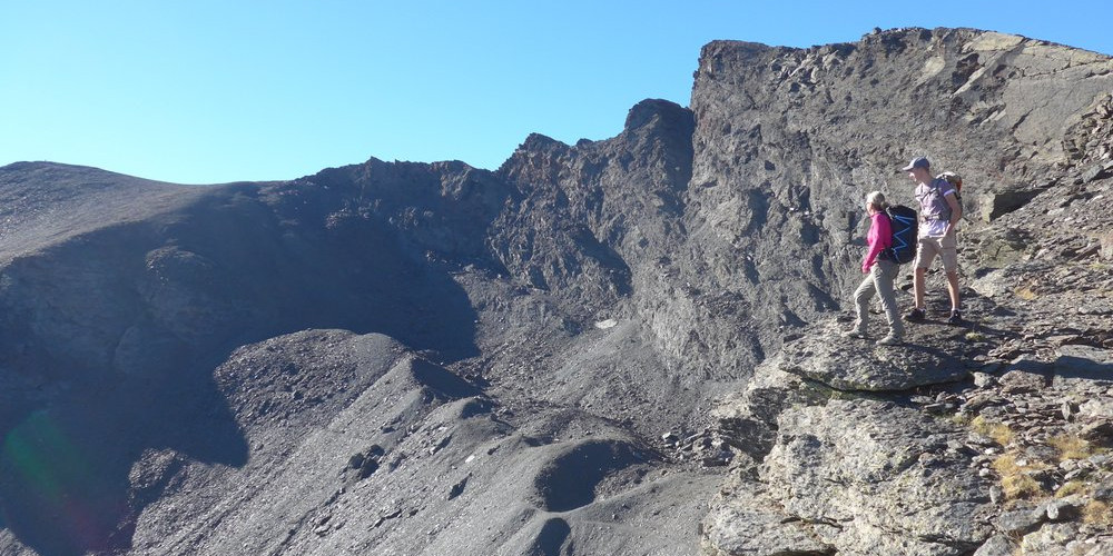 Trek from Ski area to Puente Palo over the Sierra Nevada