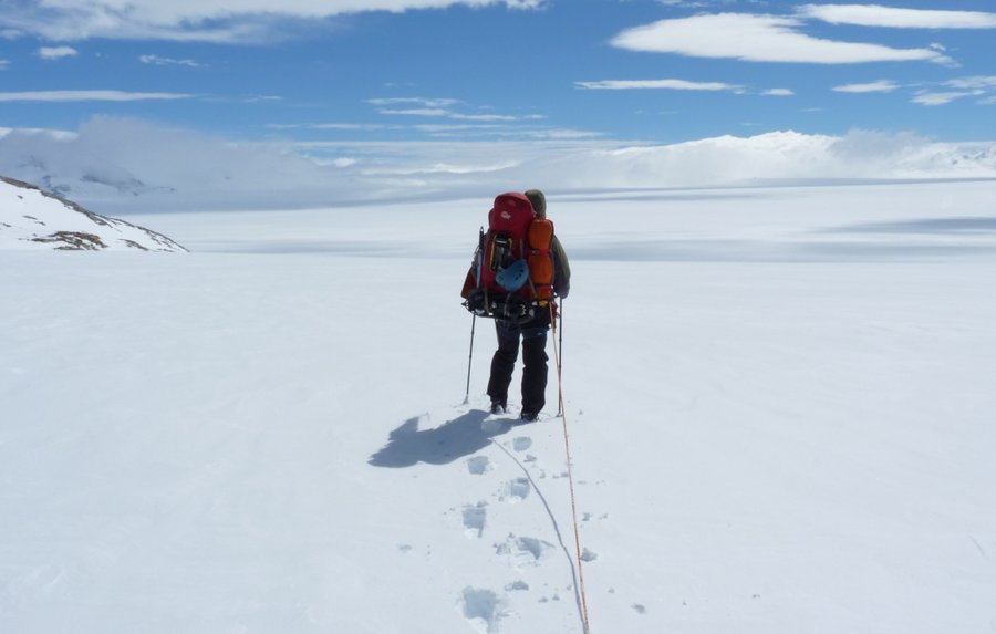 Entering the icecap for the first time