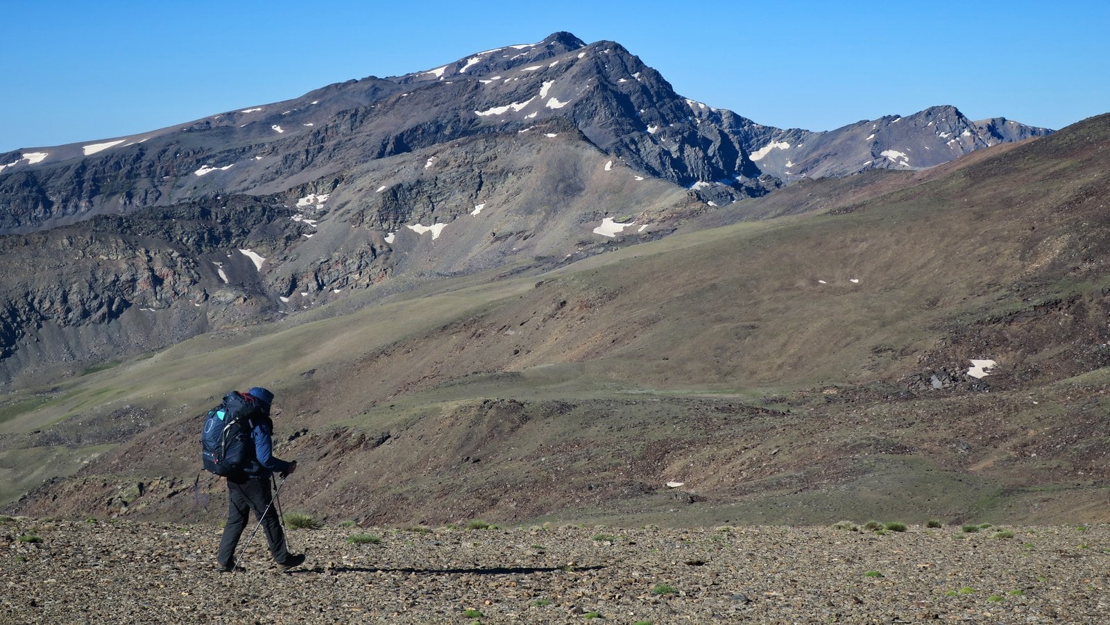 Looking south towards Alcazaba and Mulhacen