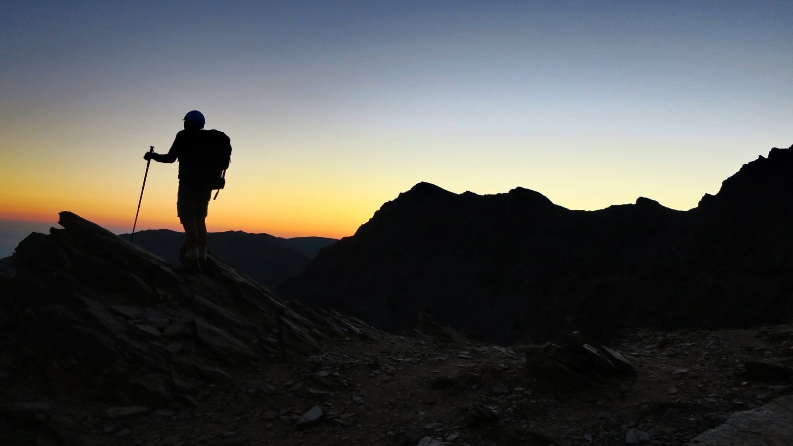 Silhouette near the Collado del Ciervo