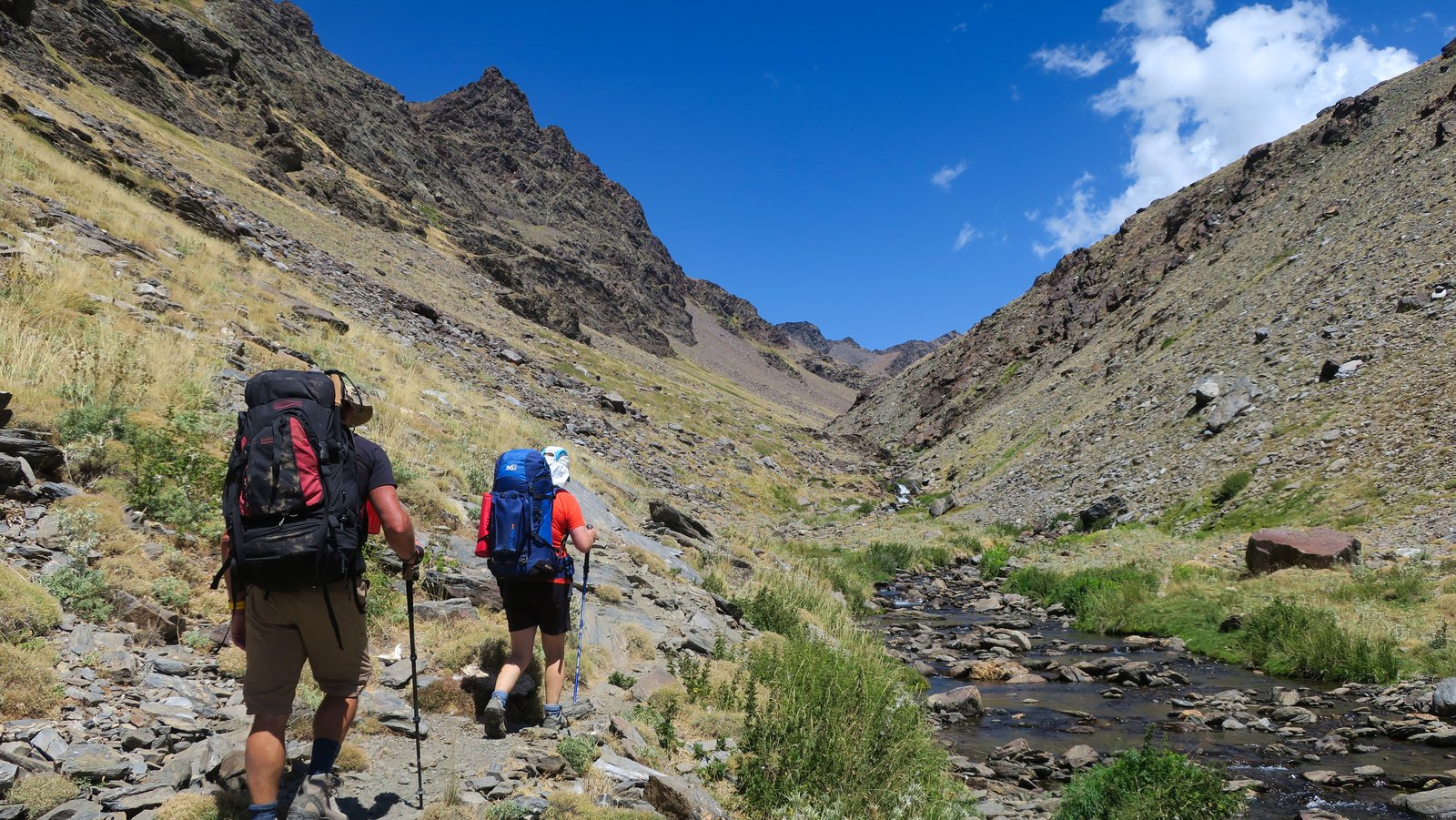 Entering the spectacular upper Lanjaron Valley