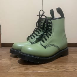 SOLOVAIR Light Green 8 Eye Derby Boot