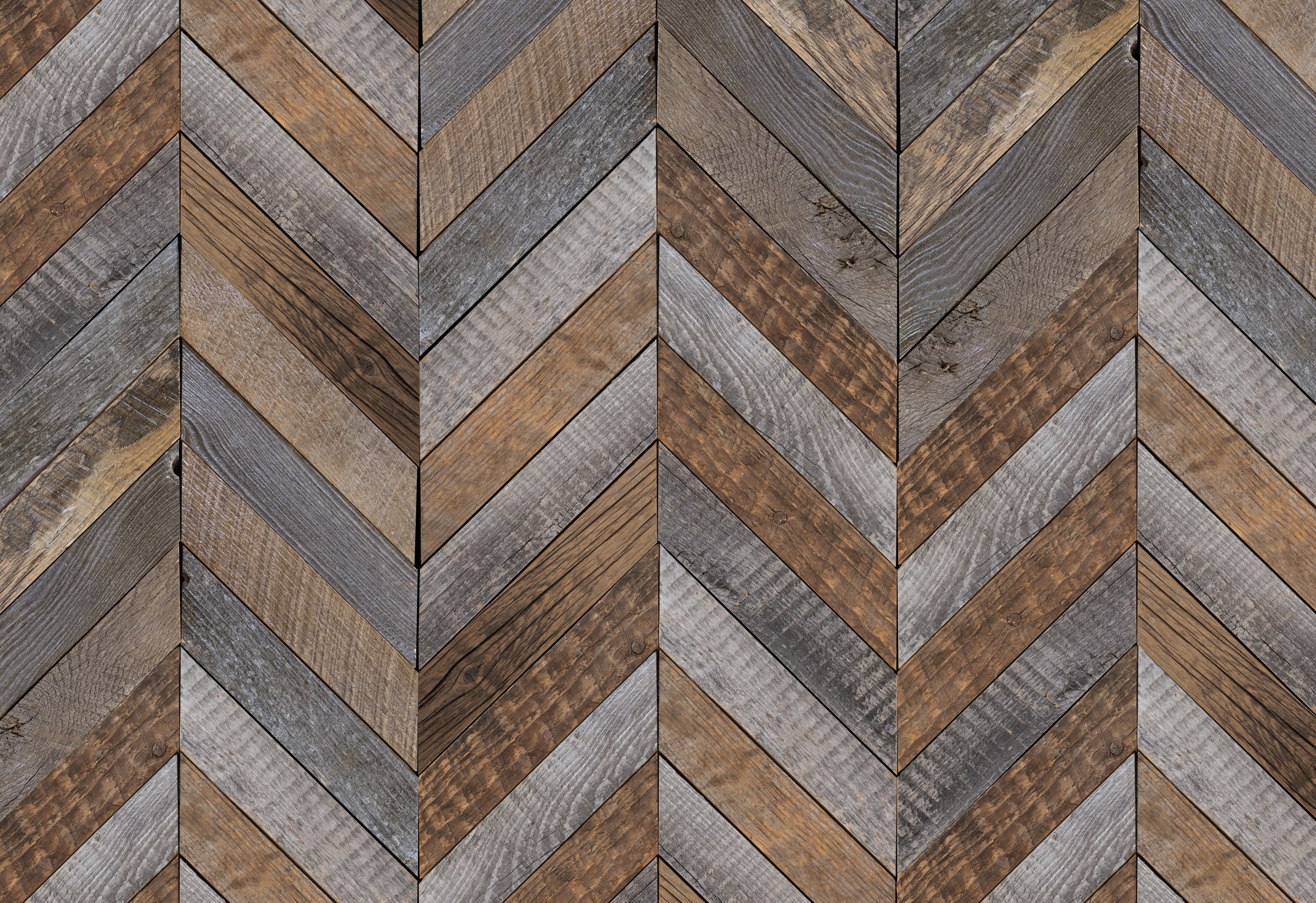 Chevron Buckskin Mosaic Wood Wall Tile