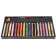 Stabilo Woody 3 in 1, 18 Piece Set. 18 thick pencils in a variety of colors. Includes sharpener and paint brush.
