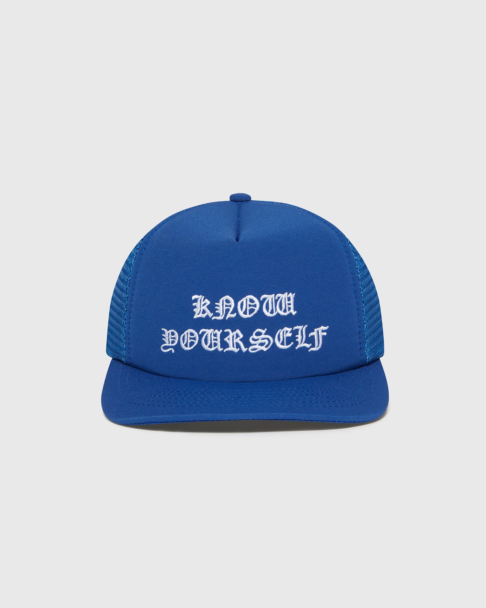 KNOW YOURSELF TRUCKER HAT - ROYAL BLUE