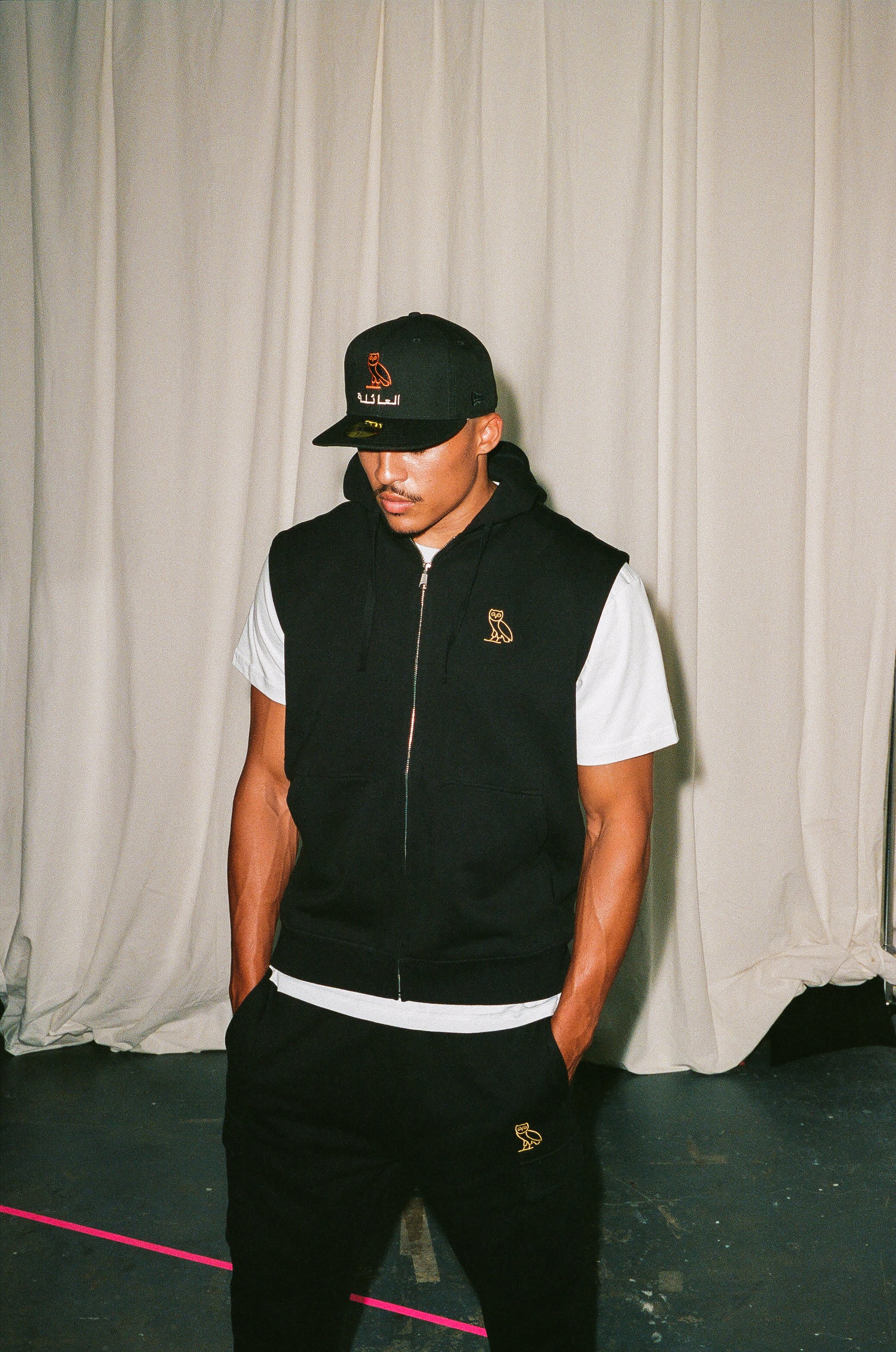 FRENCH TERRY VEST - BLACK