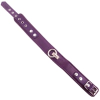 Porduct image for Rouge Garments Plain Purple Leather Collar