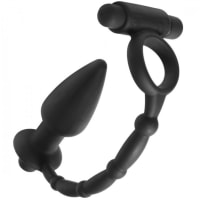 Porduct image for Viaticus Dual Cock Ring and Anal Plug Vibe