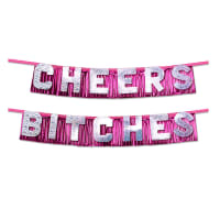 Porduct image for Bachelorette Party Favors Cheers Bitches Party Banner