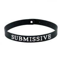 Porduct image for Black Silicone Submissive Collar