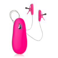 Porduct image for Heated Vibrating Nipple Teasers Pink