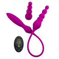 Porduct image for Adrien Lastic Remote Controlled 2X Double Ended Vibrator