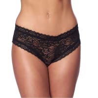 Porduct image for Romantic Black Open Back Briefs