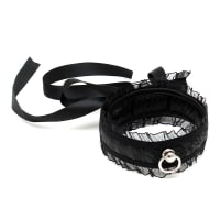 Porduct image for Satin Look Black Collar With O Ring