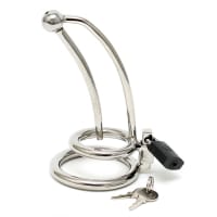 Porduct image for Chastity Penis Lock Curved With Urethral Tube