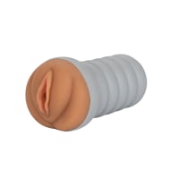 Porduct image for Gripper Ribbed Tight Pussy Brown Masturbator