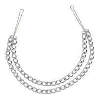 Porduct image for Silver Nipple Clamps with Double Chain