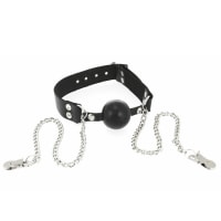 Porduct image for Mouth Gag and Nipple Chain