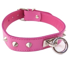 Buy Rouge Garments Pink Studded ORing Studded Collar Online