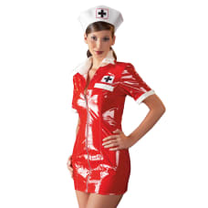 Buy Medical Vinyl Dress Red Online