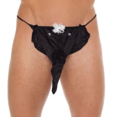 Buy Mens Black GString With Elephant Animal Pouch Online