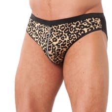 Buy Mens Animal Print Briefs With Zipper Online