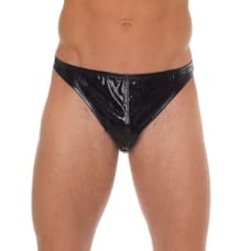 Buy Men Black Shiny GString Online