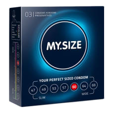 Buy My Size Natural Latex Condom 60 Width 3 PCS Online