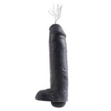 Buy King Cock 11 Inch Squirting Dildo Cock With Balls Black Online