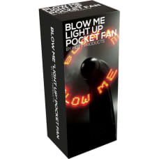 Buy Blow Me Light Up Pocket Fan Black Online