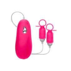 Buy Nipple Play Pink Silicone Vibrating Nipple Pleasurizers Online