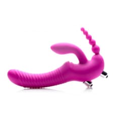 Buy Regal Rider Vibrating Silicone Strapless Strap On Triple G Dildo Online