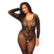 Buy Leg Avenue Vine Lace And Net Bodystocking UK 16 to 18 Online