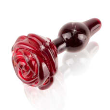 Buy Icicles No. 76 Rose Glass Butt Plug Online