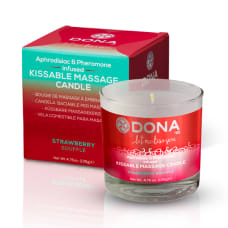 Buy DONA Kissable Massage Candle Strawberry Souffle 135g Online