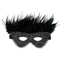 Buy Satin Look Feather Mask Online
