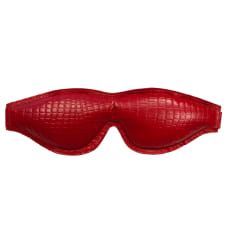 Buy Rouge Garments Leather Croc Print Padded Blindfold Online